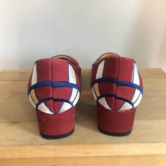 Low Heel Embroidered Loafers— NWOT - Picture 7 of 13